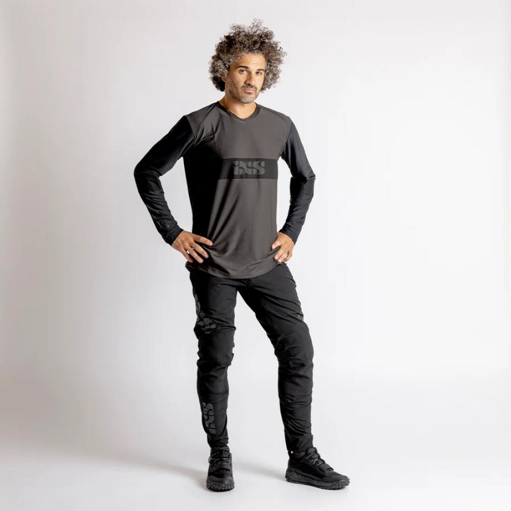 IXS Sports Division iXS Trigger EVO Long Sleeve Jersey XXL Anthracite-Black - renntaugliches Enduro-Trikot