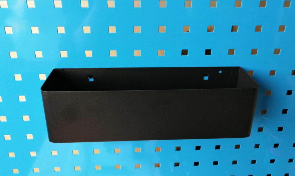 VAR Dosenhalter MO-52072 304 x 84 x 84 mm Schwarz - praktischer Halter für Werkzeuglochwand
