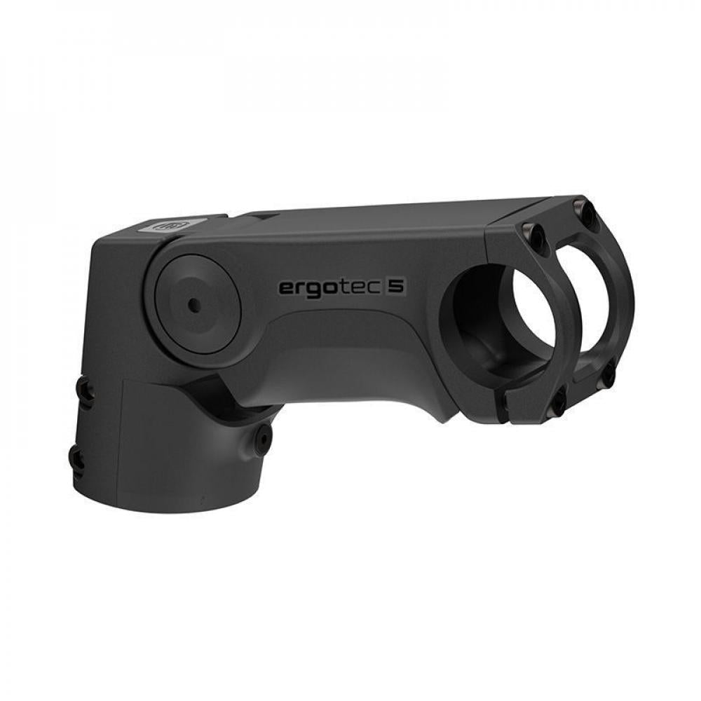 Ergotec Sepia XL FI Ahead Vorbau, schwarz-sandgestrahlt, verstellbar 0-60°, Ø 31,8 mm, Safety Level 5.