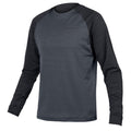 Endura SingleTrack Fleece Langarmtrikot, Schwarz, M - atmungsaktives MTB-Fleece mit recyceltem Material, Netzeinsatz & Rücken-Reißverschlusstasche