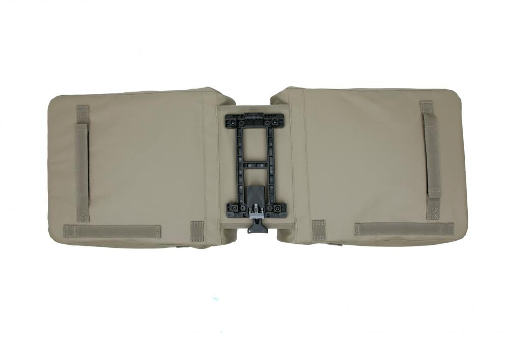 New Looxs Doppelpacktasche Leeds Double MIK 2.0 2x19L Taupe - geräumige City-Fahrradtasche