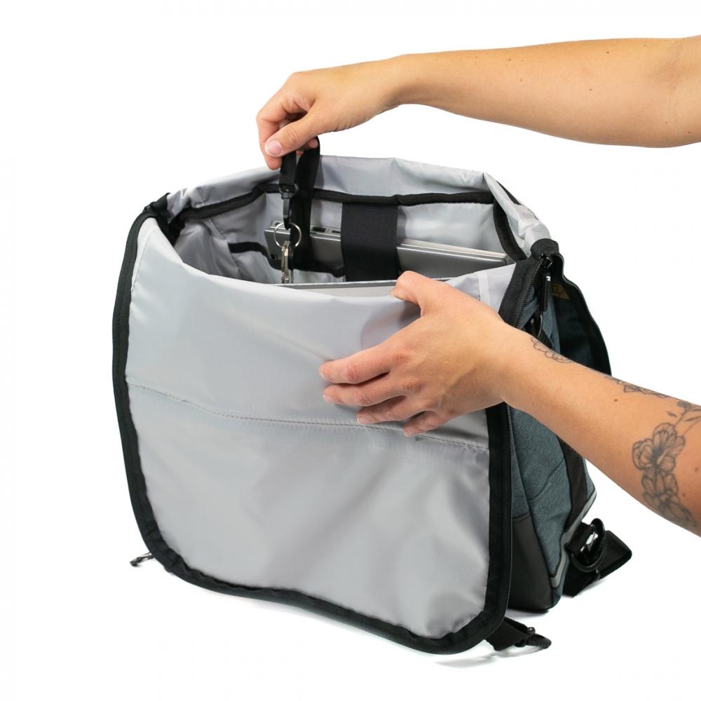 Haberland Bike-Rucksack Sporty anthrazit/reflex - vielseitiger Fahrradrucksack mit Regenschutz