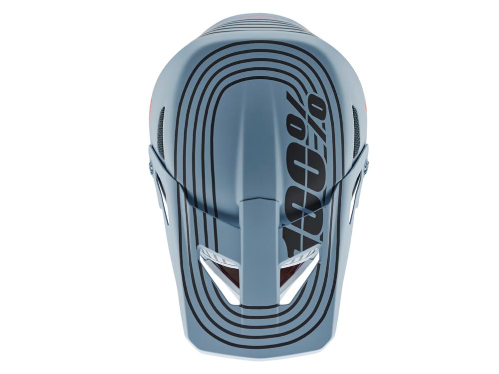 100% Status helmet XL Caltec/Grey - leichter Fullface-Helm mit maximalem Schutz