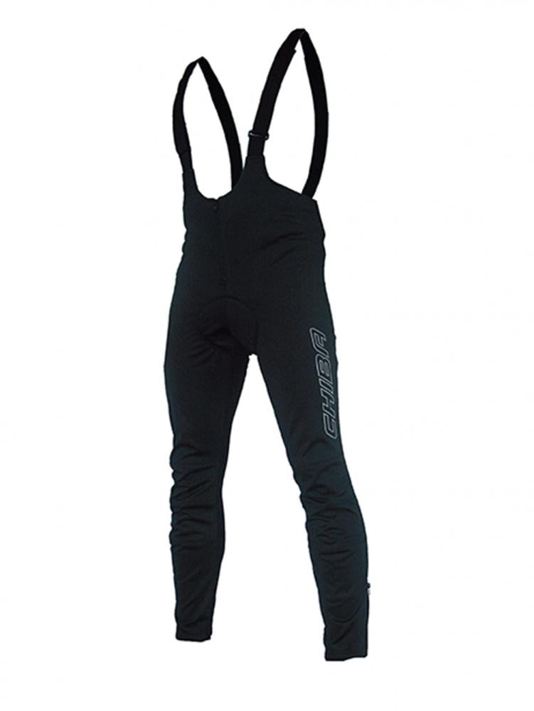 CHIBA Softshell Trägerhose - winddicht, atmungsaktiv, gepolstert, Größe M, schwarz