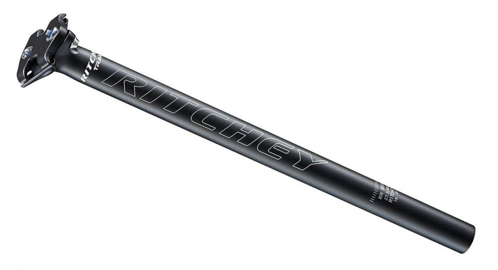 Ritchey Comp 2-bolt Sattelstütze 30.9mm 400mm 0mm Offset schwarz, für 7x7mm bis 7x9.6mm Streben.