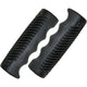 Messingschlager Griffe 110 mm schwarz - ergonomische Fahrradgriffe aus rutschfestem Gummi, komfortabler Halt, vibrationsdämpfend 1 Paar