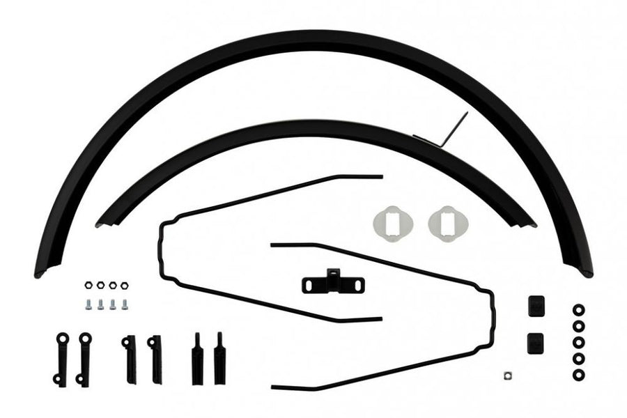 Winora Schutzblech-Set RADIUS, schwarz, inkl. Streben & Schrauben, passend für Winora RADIUS E-Bikes