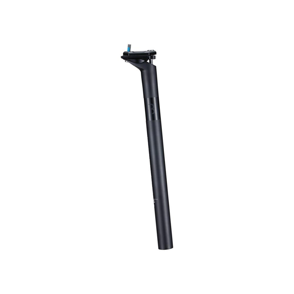BBB Cycling Sattelstütze ElitePost 350mm AL2014 27 schwarz - leichte, stabile Sattelstütze mit 15 mm Versatz