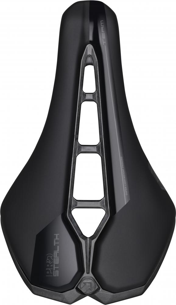PRO Fahrradsattel Stealth Team 142 mm Schwarz - aerodynamischer Rennradsattel mit Carbon-Gestell
