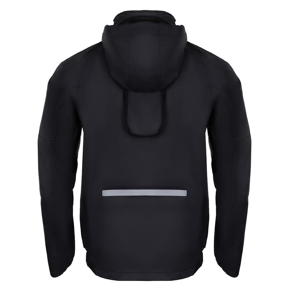CHIBA Rainjacket - wasserdichte, atmungsaktive Rad-Regenjacke, schwarz, S