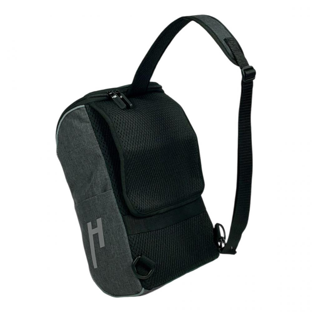 Haberland Lenkertasche Slingbag für KLICKfix anthrazit/reflex - praktische Bike-Umhängetasche