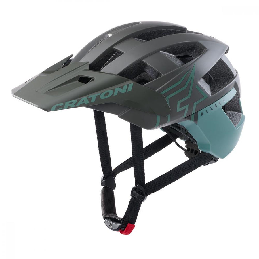 Cratoni Helm AllSet Pro MTB steingrau salbei matt M/L 58 bis 61cm