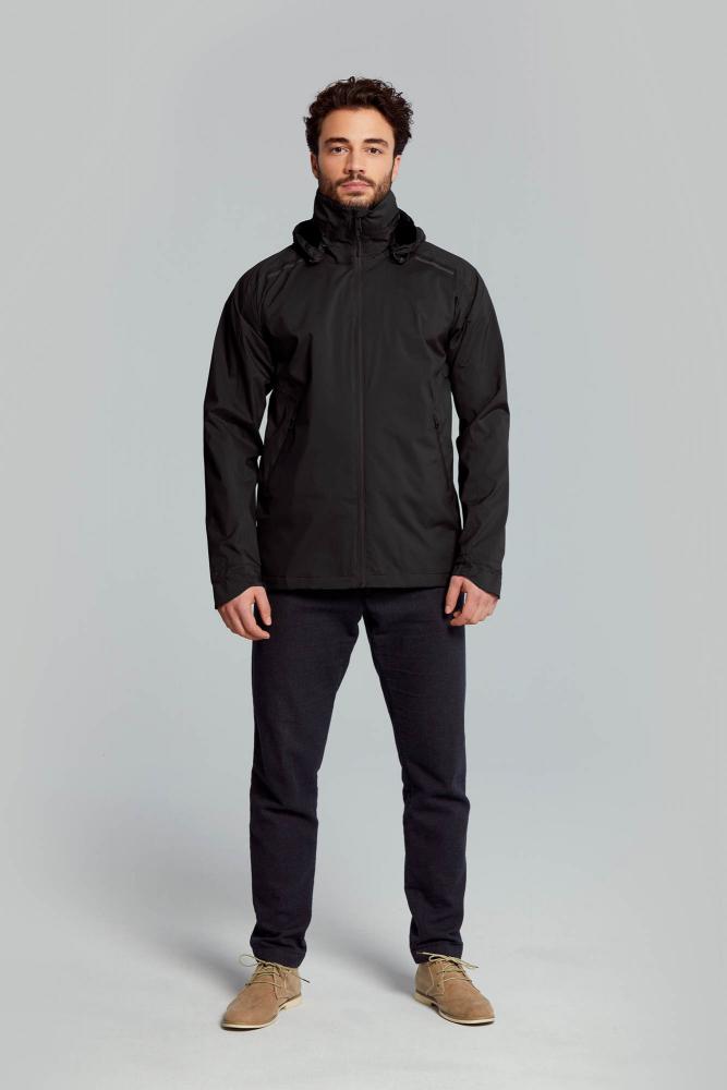 Basil Skane Herren Regenjacke schwarz M - wasserdicht & atmungsaktiv (10.000 WP/MVP) - T-Fabric mit DWR-Beschichtung ergonomischer Schnitt reflektierend & helmtauglich