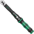 Wera Click-Torque B 1 Drehmomentschlüssel 10-50 Nm mit 3/8" Umschaltknarre in schwarz-grün.