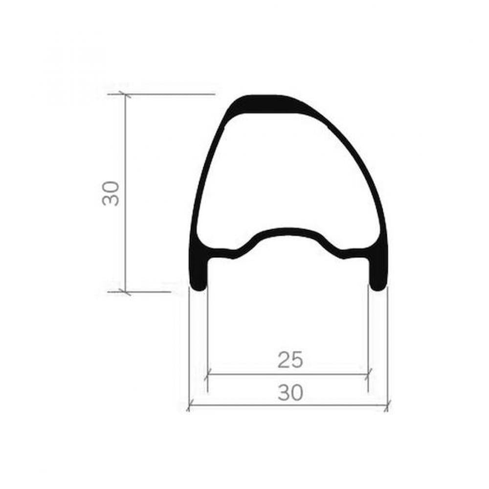 FSA Laufradsatz K-Force i25 WideR 27,5" 584x25 mm Schwarz - Carbon-Performance für XC & Gravel