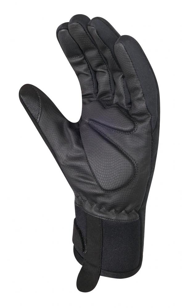 CHIBA 2nd Skin - wasserdichte Radhandschuhe, winddicht, atmungsaktiv, Touchfunktion, schwarz, Gr. M