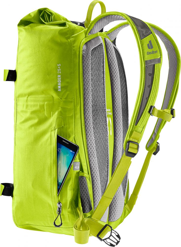 Deuter Amager 25+5 Fahrradrucksack Citrus - Wasserdicht, ergonomisch, 25+5 Liter
