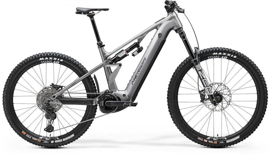 Merida eONE-EIGHTY 900 I1 glossy gunmetal L Grau - leistungsstarkes E-MTB für Trail & Enduro