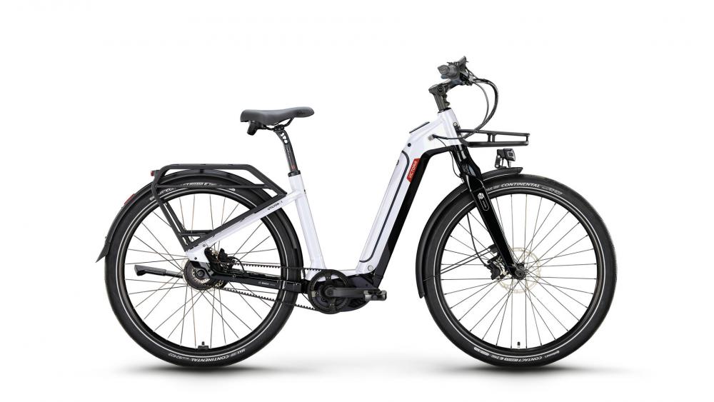 VICTORIA Elektro-Urbanrad "UTILYON 1" (#1), Wave, 29", white aluminium, 5-Gang SHIMANO "Nexus" Rücktritt, 48cm