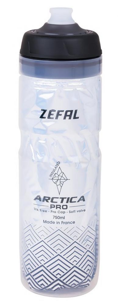 Zefal Trinkflasche Arctica Pro 75 750ml/25oz Höhe 259mm silver black Flasche