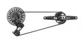 Schaltgr.set SRAM X0 T-Type Eagle AXS V2 DUB MTB Wide,170mm,32Z,XS-1295,10-52Z