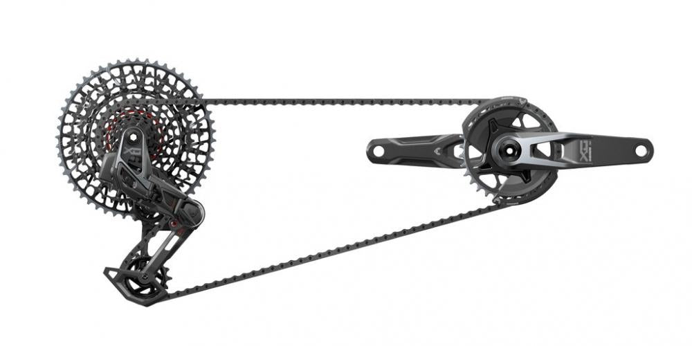 Schaltgr.set SRAM X0 T-Type Eagle AXS V2 DUB MTB Wide,170mm,32Z,XS-1295,10-52Z
