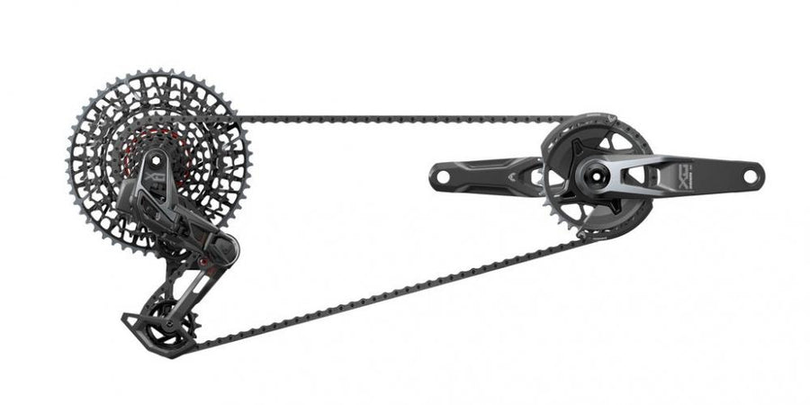 Schaltgr.set SRAM X0 T-Type Eagle AXS V2 DUB MTB Wide,170mm,32Z,XS-1295,10-52Z