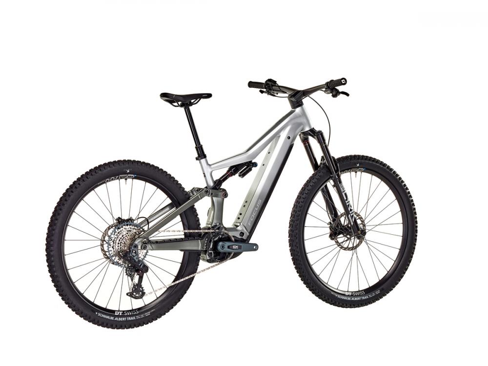 Focus JAM² 6.0 29" E-MTB in Nepalsilber/Stahlgrau. Leistungsstark für Trail-Performance.