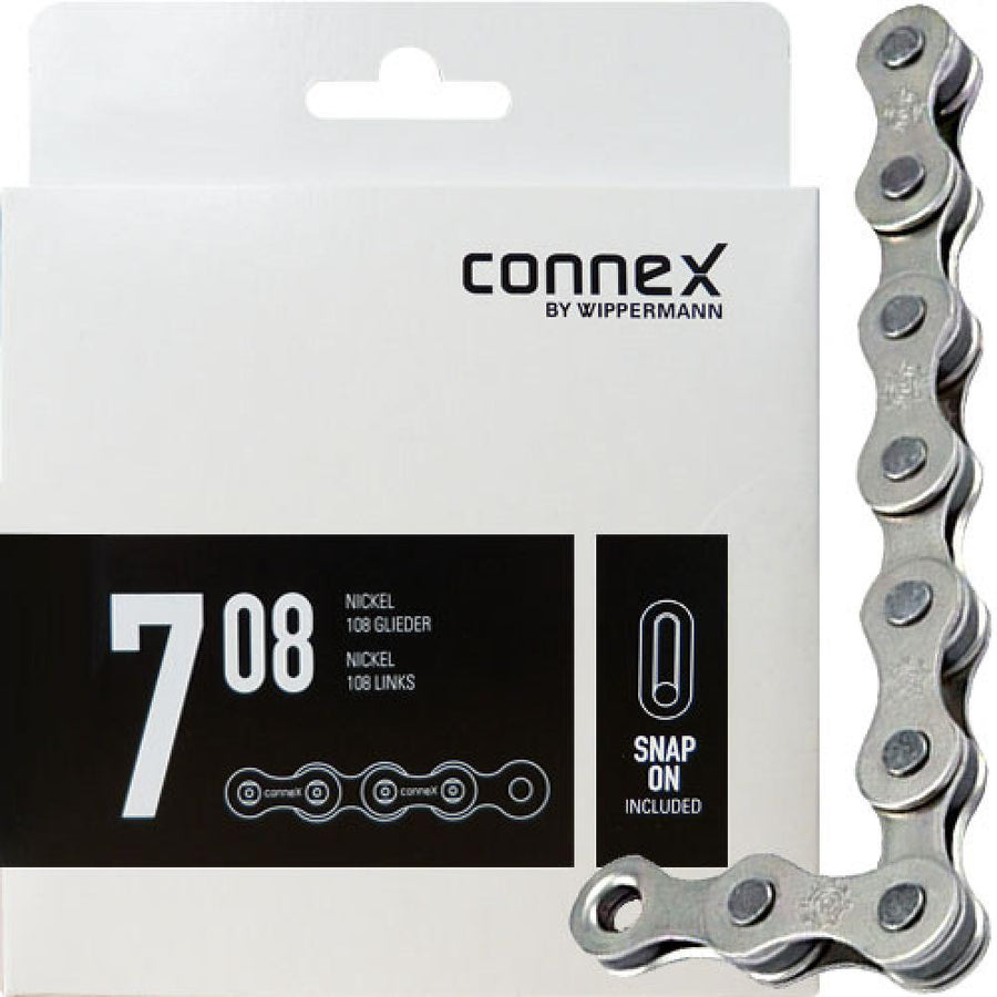 Connex Kette 708 1-fach, Nickel 108 Glieder, silber