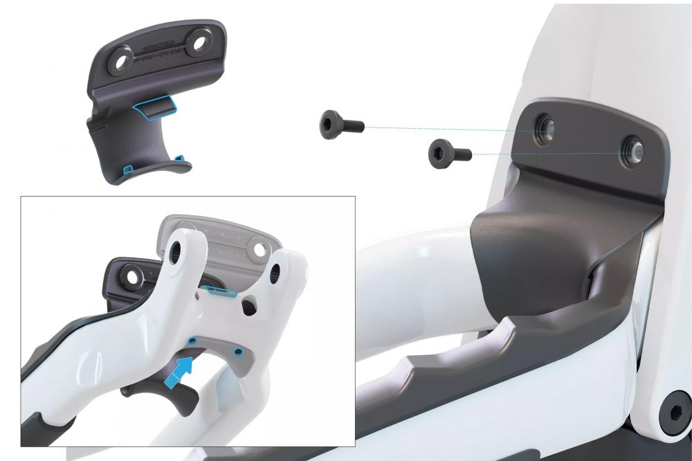 LEVO MY25 Kettenstreben-Schutzblech Set mit Schrauben - Chainstay Mud Flap Kit - Unbekannt