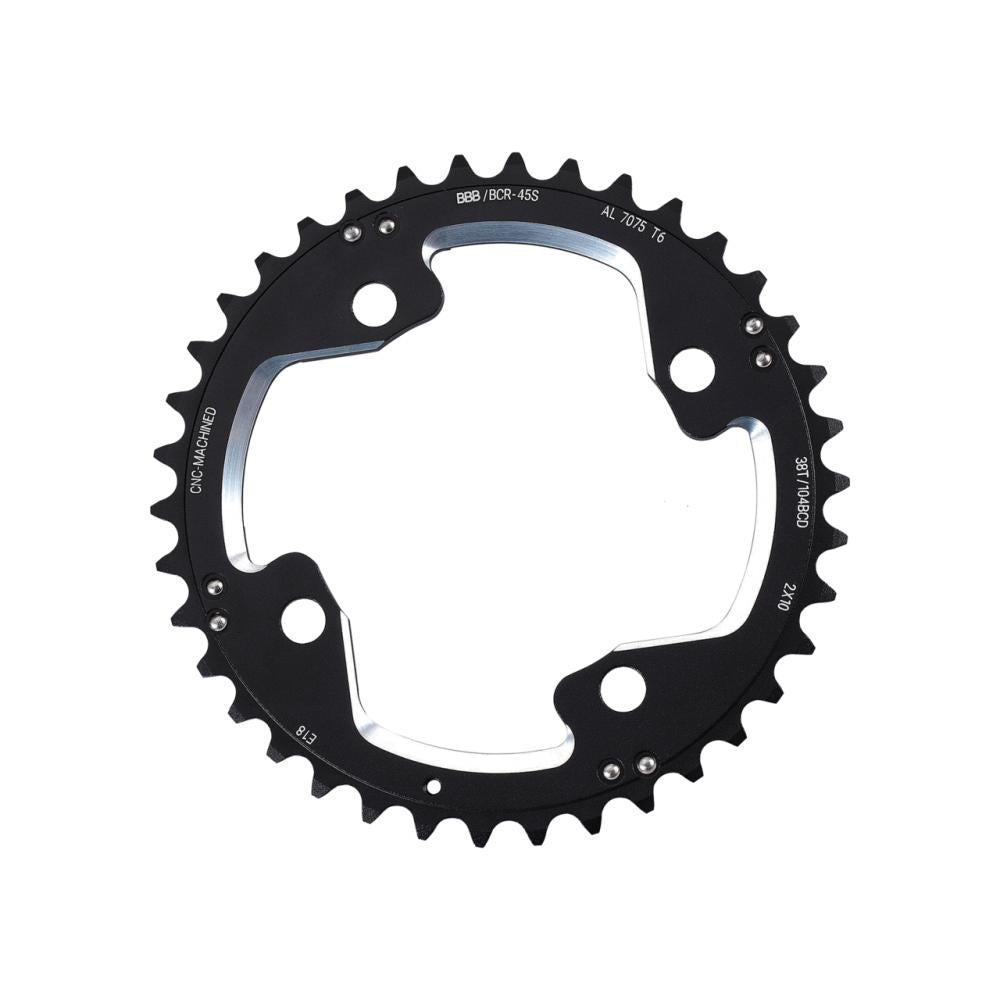 BBB Cycling BBB Kettenblat MTBGear comp. 2x10 42T/104mm anthrazit - präziser Antrieb für MTB