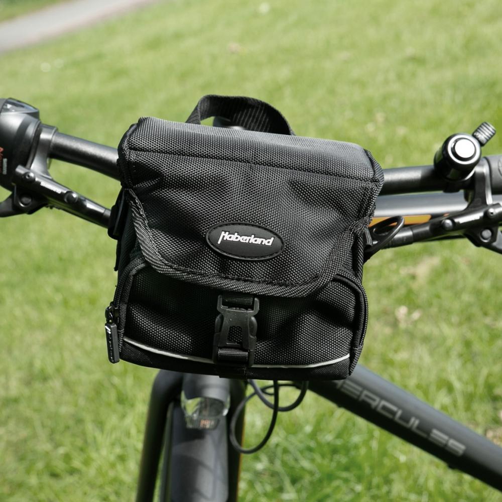 Haberland Lenkertasche 2l Mini schwarz - kompakte Lenkertasche für KLICKfix