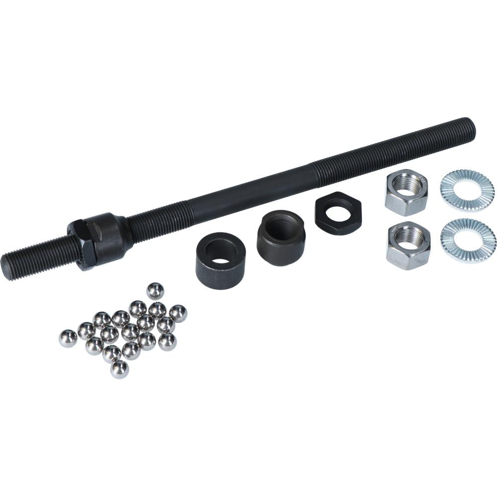 SHIMANO FH-NN300 Nabenachse komplett 185mm, Fahrradachse mit Muttern, Unterlegscheiben und Kugellagern.