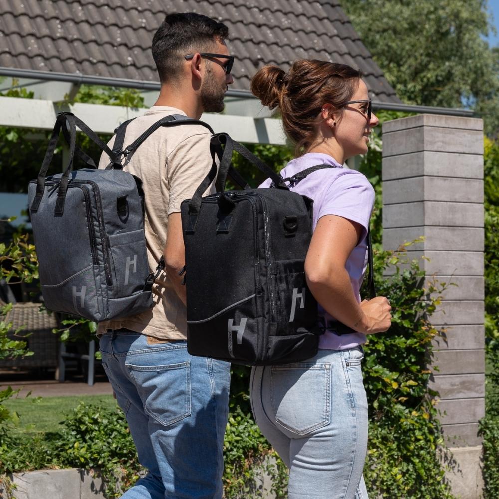 Haberland Bike-Rucksack More Than Work schwarz - flexible Office- & Bike-Tasche