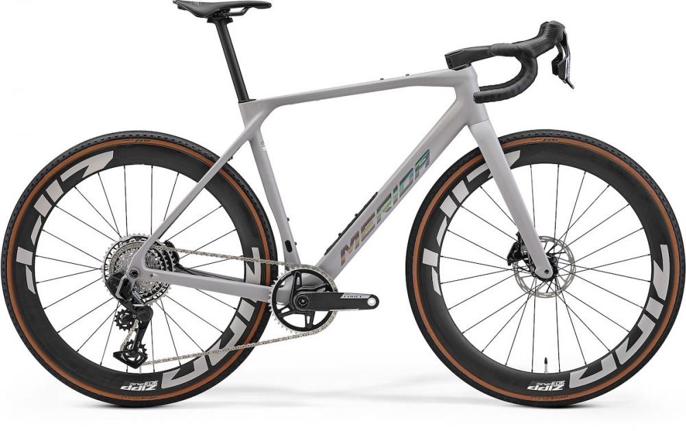 Merida MISSION 9000 silk grey(holo silver) XS grau - leichtes Carbon-Gravelbike in moderner Ausführung