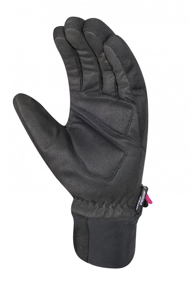 CHIBA Rain Pro - wasserdichte Softshell Radhandschuhe schwarz/pink, S