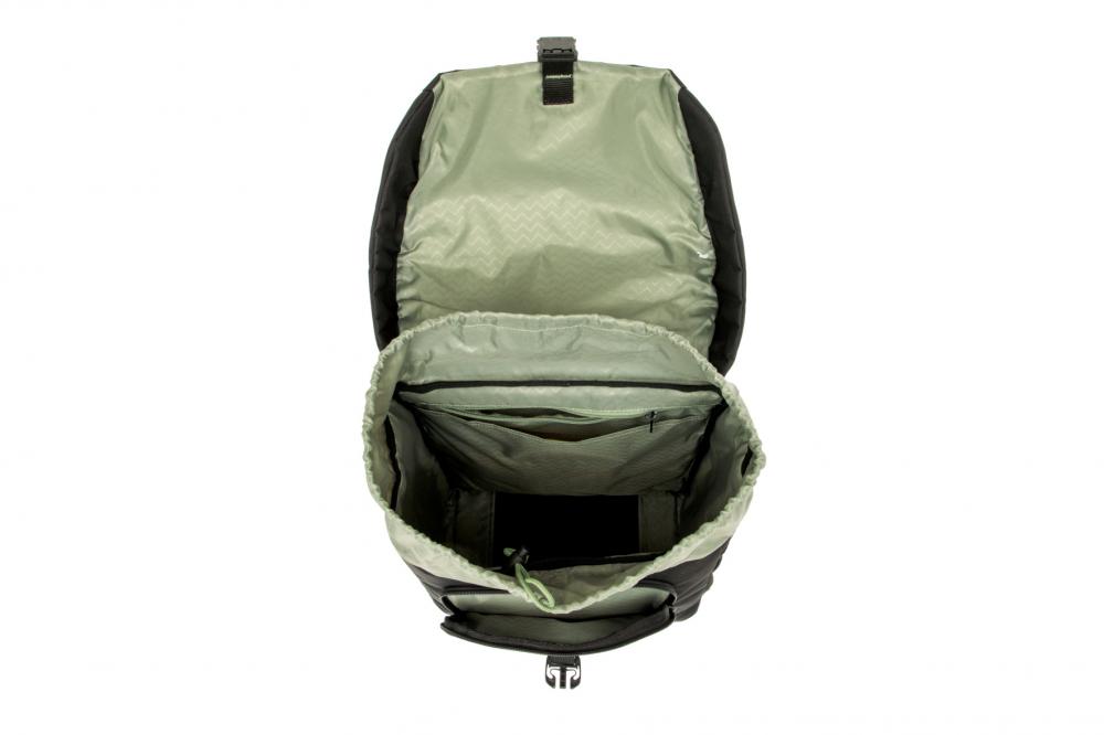 New Looxs Radtasche Vigo Single Black Green 18L Black - sportliche Einzeltasche für Alltag & Tour