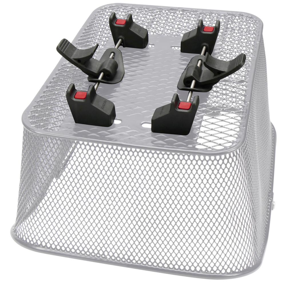 KLICKfix Fahrradkorb City Korb Cargokorbclip schwarz 37x49x26 cm