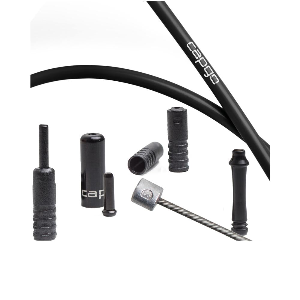 capgo BL Schaltset 1x Shimano/SRAM Road/MTB schwarz - beste Schaltperformance mit minimaler Reibung