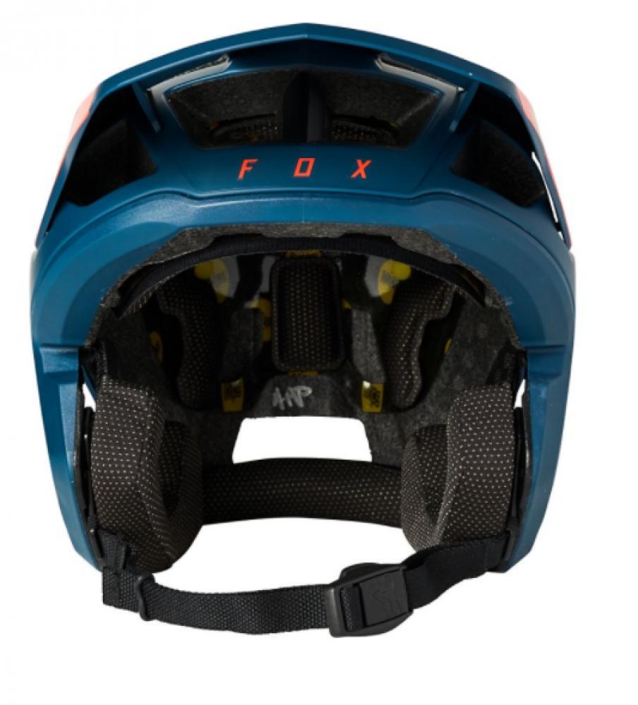 FOX Helm DROPFRAME PRO CE Trail Helm dark indigo rot XL
