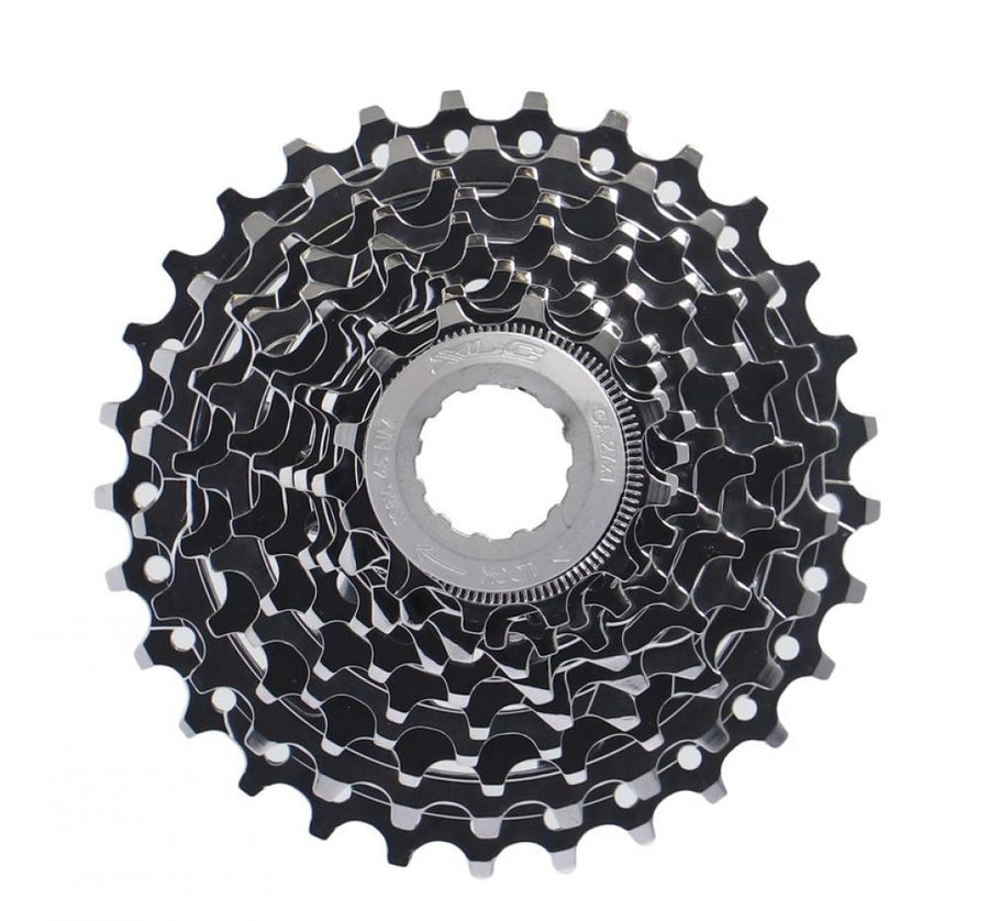 XLC 10-fach Zahnkranz-Kassette, 14-27 Zähne, Shimano kompatibel, silber.
