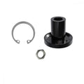 MAGURA VYRON MDS-V3 Travel Kit -25mm: Schwarze Hülse, Sicherungsring und Mutter für präzise Hubanpassung.