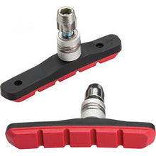 Jagwire Mountain Sport Bremsschuhe V-Brake Rot - All-Weather Bremsleistung