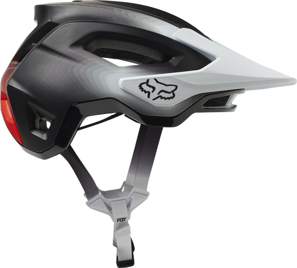 Fox Helm Speedframe Pro Fade black white Größe S