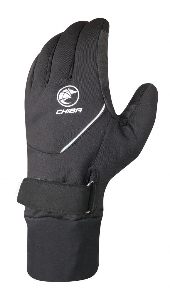 CHIBA Rain Pro - wasserdichte Radhandschuhe schwarz/weiß, S