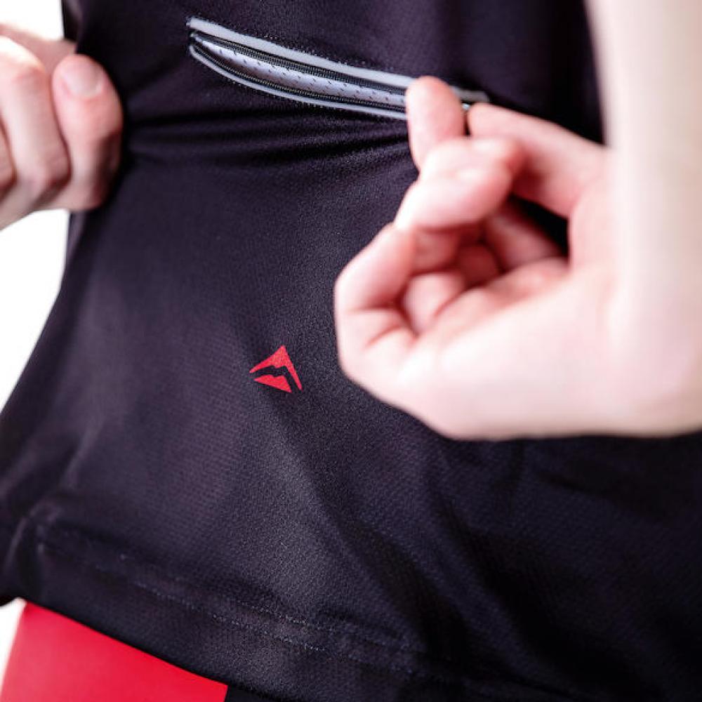 Merida Trikot ACTIVE STRIPE Herren schwarz/rot XS Schwarz/rot - atmungsaktives Radtrikot mit Komfortschnitt