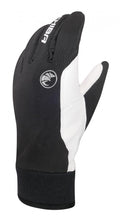 CHIBA Bernina - winddichte Radhandschuhe, Softshell, Nappa-Leder, Größe 7, sz/weiß