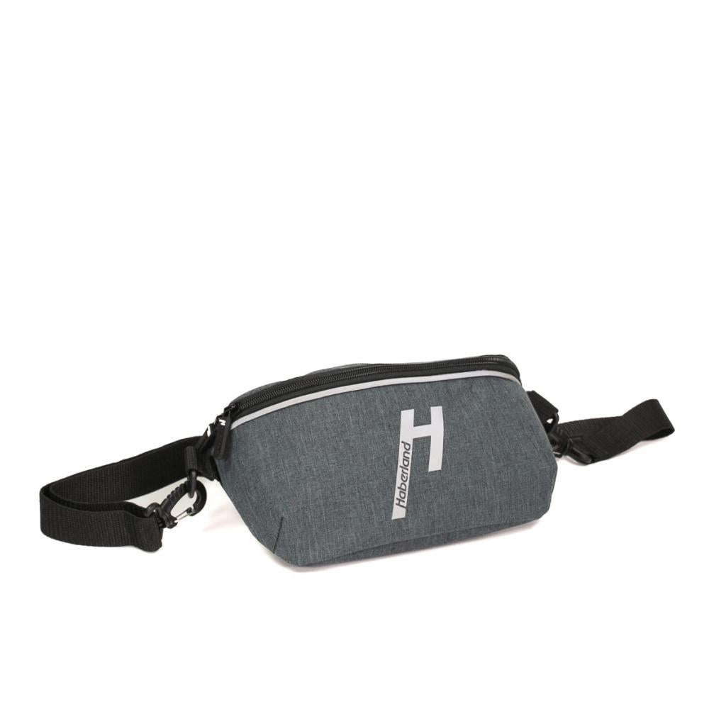 Haberland Lenkertasche Crossbody 4 nature anthrazit/reflex - clevere Lenkertasche & Umhängetasche