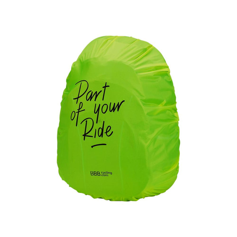 BBB Cycling Rucksack Überzug 50 neon gelb - wasserdichter Regenschutz mit 30L Volumen
