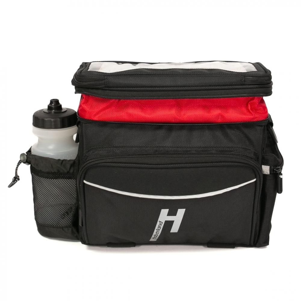 Haberland Lenkertasche 10l Max Plus schwarz - geräumige Lenkertasche mit KLICKfix